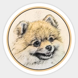 Pomeranian (Orange) Sticker